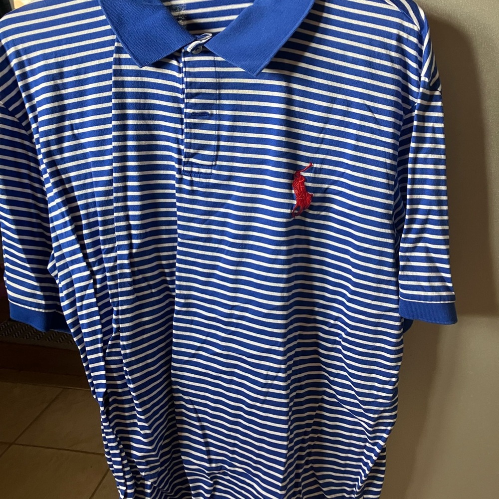 Polo by Ralph Lauren Blue Striped Men's Shirt